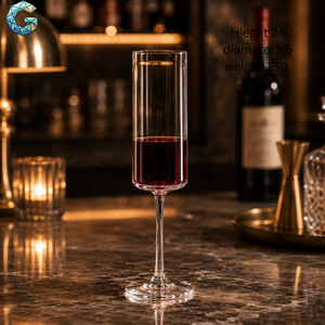 Elegant Long Stem Heat Resistant <b>Glass</b> Candle Holder Handmade Clear <b>Glass</b> Pillar Shape for Wedding Centerpieces & Home Decor - Product Image 3
