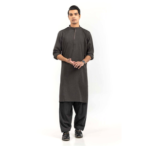 <b>Men</b> Elegant <b>Shalwar</b> <b>Kameez</b> Outfit Traditional Long Kurta Comfortable <b>Shalwar</b> Relaxed Fit Breathable Fabric Classic Style - Product Image 1