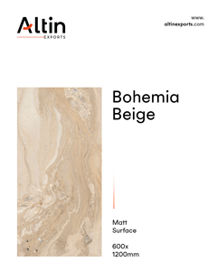 Azulejos de porcelana vitrificada esmaltada premium de 600x1200 mm, color beige Bohemia - Acabado mate, grado A A A+, 60x120 cm, para paredes y suelos. - Product Image 2
