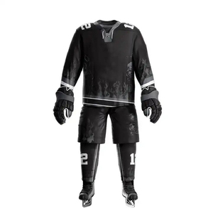 Maillot de hockey sur glace uni, fabriqué au Pakistan, pour hommes, grandes tailles, faible MOQ, OEM, 100% polyester - Product Image 5