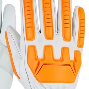 Gants de travail en cuir synthétique doublé avec protection dorsale en TPR, adhérence solide, pour travaux électriques et de construction - Product Image 5