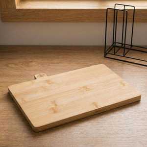 Bamboo Wooden Index Cutting Board Set of 4 Chopping Block with Groove Metal <b>Stand</b> Holder for Kitchen Bread Meat <b>Vegetables</b> Fish - Product Image 6