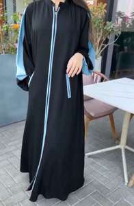 Wholesale Traditional Naqab Muslim Clothing Accessories Hot Sale New Model Best Color Ladies Abaya - Product Image 6