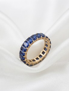 Bague éternelle classique en or jaune 14 carats avec rubis naturel octogonal, bijoux fins pour femmes, idéale pour les mariages et les occasions spéciales. - Product Image 5