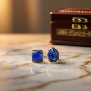 แหวนลาพิส ลาซูลี น้ำหนัก 5.4 กรัม สง่างามและมีเอกลักษณ์ ประเภทสินค้า นาฬิกา - Product Image 3