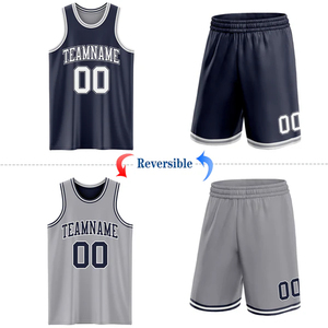 Maillot de basket-ball réversible, style USA, vêtements d'équipe personnalisés - Product Image 2