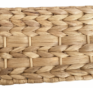 Panier de rangement KIARA S en jacinthe d'eau naturelle, tissé à la main, organisateur écologique, fournisseur en gros - Product Image 3