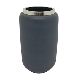 Metal Iron <b>Flower</b> Vase With Leaves <b>Sticker</b> Enamil Green Colour American Style Table Top Vase for Home Decor and Centrepiece - Product Image 5