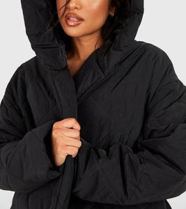 Chaqueta de Mujer de Alta Calidad, Estilo Motociclista, Forro Polar, Acolchada con Poliéster y Plumón Sintético - Product Image 6