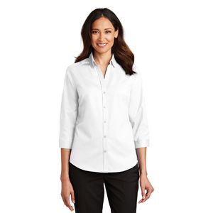 Camicia SuperPro in twill a maniche 3/4 da donna L665 Camicette e camicie da donna - Product Image 2