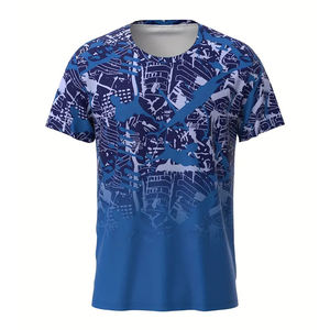 Camiseta Personalizada para Hombre con Estampado por Sublimación, Diseños Coloridos Únicos, Elástica y Duradera, Ideal para Fitness y Actividades al Aire Libre - Product Image 1