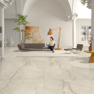 Carrelage de sol en porcelaine brillant Vistaar Bianco Carrara PGVT 1200x1200mm 12mm d'épaisseur Garantie 5 ans de Ceramic Design Factory India - Product Image 3