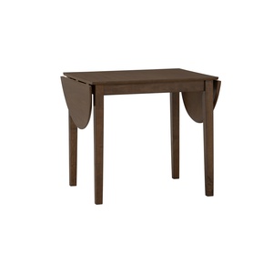 Rustic <b>Walnut</b> Finish Extendable Dining <b>Table</b> in Oval Dining Room <b>Table</b> Modern Home Furniture for Apartment - Product Image 2