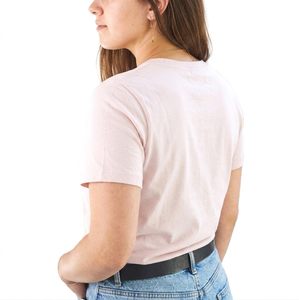 T-shirts basiques personnalisés pour femmes, blancs, impression DTG, vierges, été, unis, 100 % coton peigné, col rond - Product Image 4