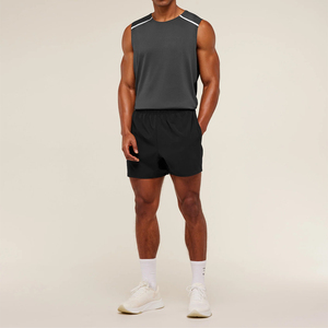 Custom <b>Heat</b>-Transfer Printed Eco-Friendly Breathable Polyester/Cotton Men Tank Top Summer Beach Wear Fashion Vest Quick Dry - Product Image 6