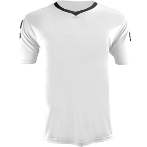 T-shirt blanc à col rond et manches courtes pour homme, coupe classique, 100 % coton, séchage rapide, imprimé numérique, jersey sportif tricoté 240 g - Product Image 1