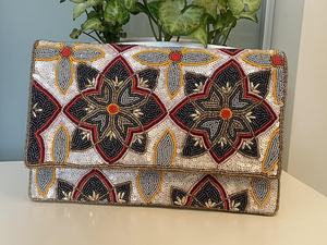 Handmade Embroidered <b>Seed</b> jewelry bag -Lightweight Customizable Shape with jewelry bag Custom Logo Option for Women - Product Image 3