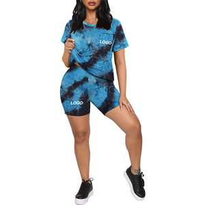Nuevo Diseño Colección de Verano Conjunto Casual de Dos Piezas para Mujer Camiseta de Manga Larga y Pantalones Cortos Impermeables Bordados Precio al por Mayor - Product Image 4