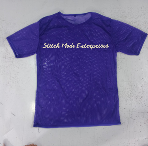 Débardeur en maille filet 100 % coton non tissé 220 g pour homme, à manches courtes, avec logo frontal et impression sérigraphiée - Product Image 1