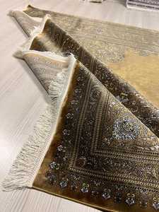 Alfombra de lana de seda persa hecha a mano de 8x10 antigua de alta calidad, juegos clásicos para sala de estar, Vintage alfombra de oración, mínimo 1 pieza - Product Image 5