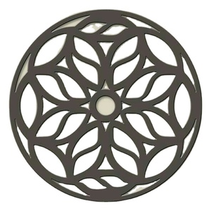 Posavasos personalizado moderno respetuoso con el medio ambiente 3,75 sublimación Hardboard Mdf Squarestone con posavasos trasero de corcho - Product Image 1