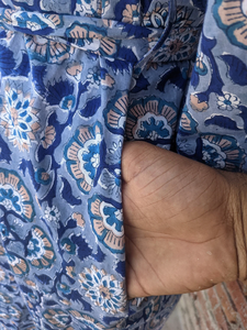 Kimono unisex de algodón estampado a mano, transpirable, para playa, para adultos, hecho a mano, con cierre de cordón, bata informal para mujer - Product Image 5