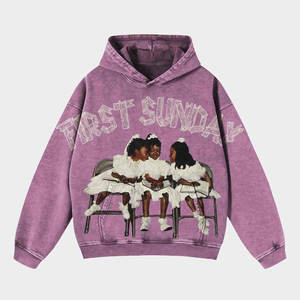 Sweat à capuche zippé personnalisé pour homme, en molleton délavé à l'acide, à manches longues et épaules tombantes, 100 % coton - Product Image 1