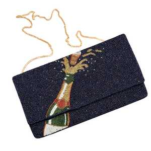 Sac à bandoulière de mode en gros pour femmes avec broderie perlée faite à la main, design décoratif et options de personnalisation - Product Image 1