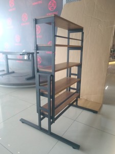 Modern Wood Metal Folding <b>Table</b> Shelf Waterproof Lumetal Brand 1 Year Warranty Made Vietnam Commercial Use Floor Mount Desk - Product Image 4
