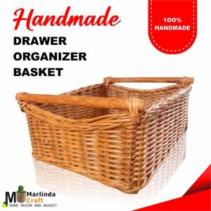 Cesta Organizadora de Cajones de Ratán Artesanal - Product Image 1