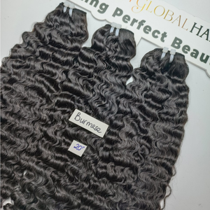 Precio al por mayor Color de pelo vietnamita crudo birmano rizado doble dibujado pelo de la mejor calidad pelo a granel cutícula vietnamita alineada - Product Image 1