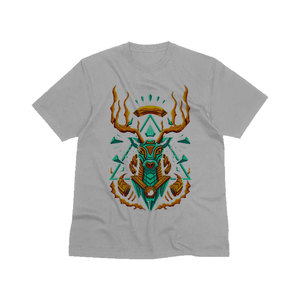 Camiseta Negra Extra Grande para Hombre con Estampado de Calavera y Tropical, Manga Corta, Cuello Redondo, Estilo Urbano, Impresión Digital, Jersey de Algodón 320g - Product Image 5