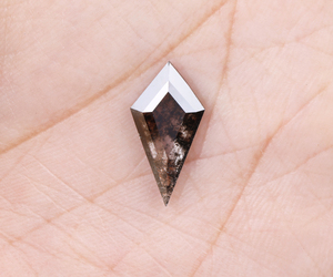 Diamant de laboratoire cultivé au laser, taille cerf-volant unique, 2,0 carats, fantaisie sel et poivre, perçé au laser, diamant de laboratoire sel et poivre personnalisé, vente chaude - Product Image 6