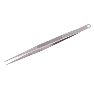 Pinzas rectas con punta electrónica de acero inoxidable de 18 cm de largo - Product Image 1