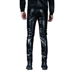 Pantalones de Motocicleta de Cuero para Hombre, Corte Regular, Impermeables, Resistentes al Viento, Transpirables, de Secado Rápido, para Uso en Escenarios y Clubes - Product Image 1