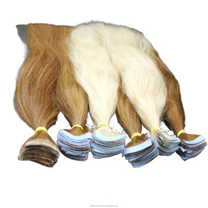 Cinta adhesiva invisible natural para extensiones de cabello - ligera, discreta y perfecta para añadir longitud y volumen. - Product Image 1