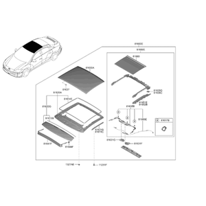 อะไหล่และอุปกรณ์เสริมรถยนต์และรถบรรทุก IONIQ 6 รุ่นใหม่ 81620KL000 - Product Image 2