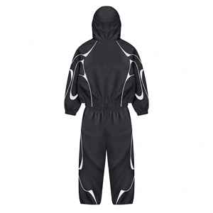 Ensemble veste et pantalon coupe-vent en nylon ajustable, unisexe, avec logo personnalisé, vêtements de sport, ensemble de survêtement - Product Image 6