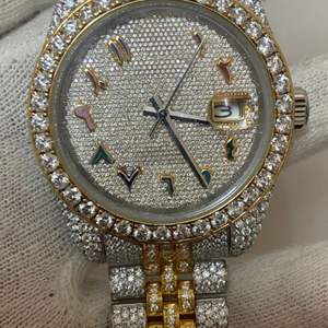 Reloj de Diamantes Cultivados en Laboratorio DEF de Alta Calidad, Diamantes Incoloros, Estilo Hip Hop - Product Image 5