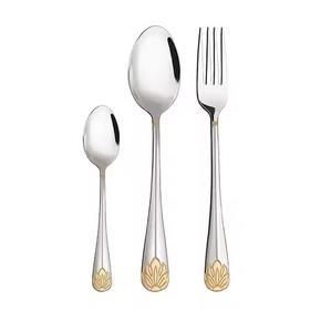 Ensemble de couverts en métal pour restaurant, cuillère, fourchette, couteau en acier inoxydable, ustensiles de cuisine, décoration de table à manger - Product Image 2