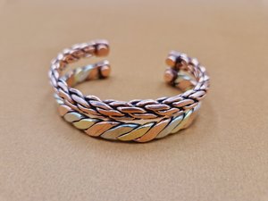 New Luxury Handmade Lightweight <b>Copper</b> <b>Bracelet</b> with Natural Color and Customizable Size - Product Image 4