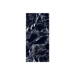 กระเบื้องพอร์ซเลน600x1200กันลื่นผิวเรียบเนียนสีดำเงางามมาก - Product Image 1