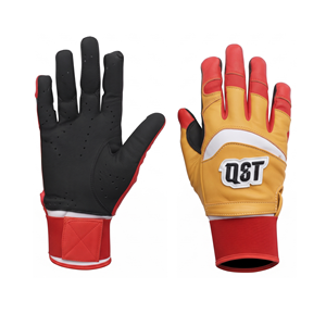Guantes de Bateo de Cuero Personalizados para Béisbol y Sóftbol, Puño Largo, Cierre de Gancho y Bucle, Logotipo del Equipo, OEM, Marca Privada, Venta al Por Mayor - Product Image 1