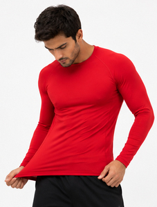 Yoga <b>Compression</b> T-<b>Shirt</b> <b>Men</b> Workout Exercise <b>Compression</b> Rash Guard <b>Men's</b> Base Layer Sportswear Slim T <b>Shirt</b> Crew Neck Long - Product Image 3
