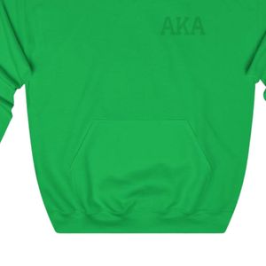 เสื้อฮู้ดสีเขียวไอริชพิมพ์ลายตราสัญลักษณ์สีเขียว ผ้าฟลีซแบบสวมหัว ยูนิเซ็กซ์ เสื้อผ้าสำหรับชมรมกรีก รับผลิตแบบ OEM ODM - Product Image 5