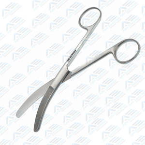 Instrumentos Quirúrgicos para Ginecología, Instrumentos Médicos de Acero Inoxidable de Alta Calidad, Tijeras Umbilicales de Hoja Plana Curva de 16 cm - Product Image 2