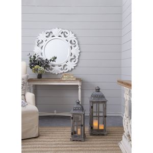 Wooden <b>Hurricane</b> <b>Lantern</b> Holder Decorative Indoor Outdoor Candle Jar for Home Garden Wedding Multiple Sizes Available - Product Image 2