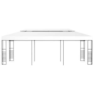 White 236.2"x118.1" <b>Gazebo</b> <b>Marquee</b> Elegant Canopy & Pergola for Outdoor Entertaining - Product Image 2