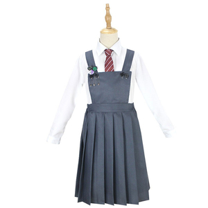 Uniformes Escolares para Niñas, Última Edición, Faldas Plisadas Estilo Dungarees Hasta el Tobillo con Camisas de Cuello Clásico, al Mejor Precio - Product Image 1