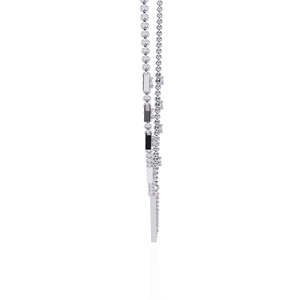 Delicate Chevron Pendant V-Shape Triangle Diamond <b>Necklace</b> 10K 14K 18K White Gold - Product Image 3